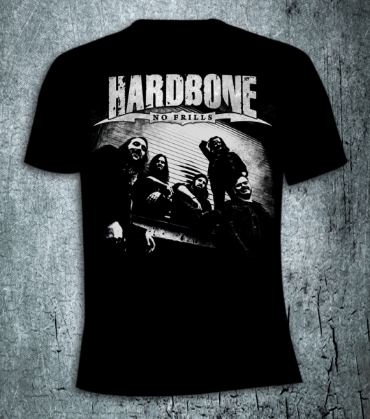 Hardbone Bundle “NO FRILLS” CD und T-Shirt (Motiv:Band)